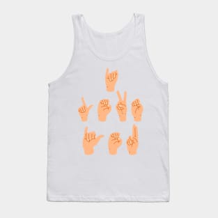 I love you - sign language Tank Top